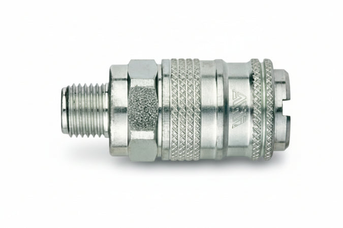 Rubinetto Rapido Universale A Sfere Filettato Maschio- - Attacco Cilindrico 1/4M Art.17/Am - 5 Pezzi Ani