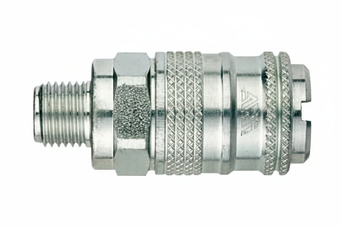 Rubinetto Rapido Universale A Sfere Filettato Maschio- - Attacco Cilindrico 1/2M Art.17/Bm - 5 Pezzi Ani