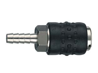 Rubinetto Rapido Universale A Sfere Con Resca Portagomma- - Attacco Ø Mm.8 Art.17/E - 5 Pezzi Ani