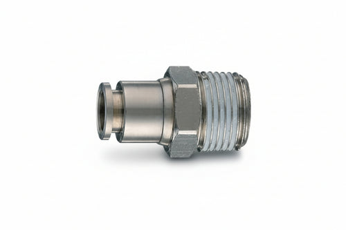 Raccordo Dritto Con Innesto Automatico E Filettato Maschio Conico- - Attacco Conico 1/4M Ø Mm.10 Art.50/A8 - 10 Pezzi Ani