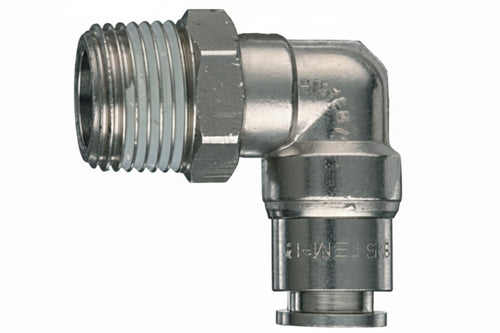 Raccordo L Girevole Innesto Automatico E Filettato Maschio Conico- - Attacco Conico 1/4M Ø Mm.10 Art.50/Cg - 5 Pezzi Ani