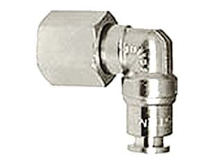 Raccordo ?L? Girevole Innesto Automatico Filettato Femmina Cilindrica- - Attacco Cilindrico 1/4F Ø Mm.8 Art.50/Cg F - 5 Pezzi Ani