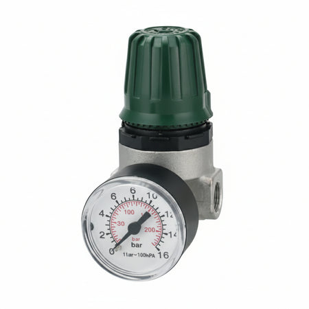 Regolatore Di Pressione Con Manometro Filettatura Inferiore Da 1/4 Art.31/A4 Ani