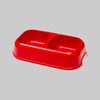 Ciotola Doppia Per Cani E Gatti 'Party' Cm 26X15X5,6H - 0,7 Lt - Ferplast