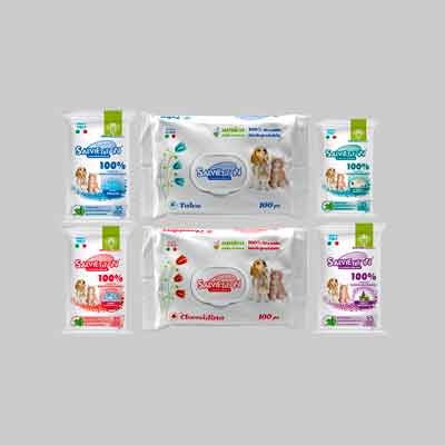 Salviette Umidificate Per Cani E Gatti 30X20 Cm Talco - Conf. 35 Pezzi - Frontline