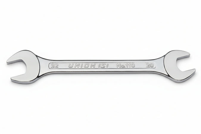 Chiave A Forchetta Cromata Doppia Fissa- -Mm.12X13 - 12 Pezzi