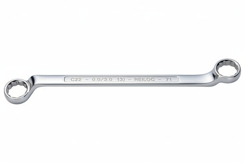 Chiave Poligonale Cromata Doppia Curva Mm.6X7