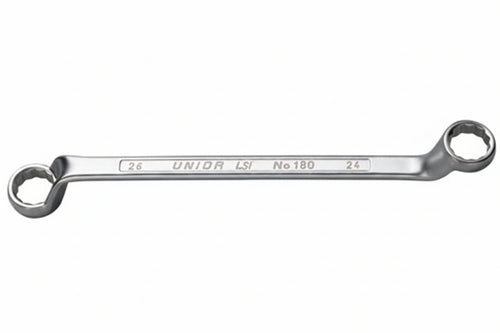 Chiave Poligonale Cromata Doppia Curva Mm.8X9