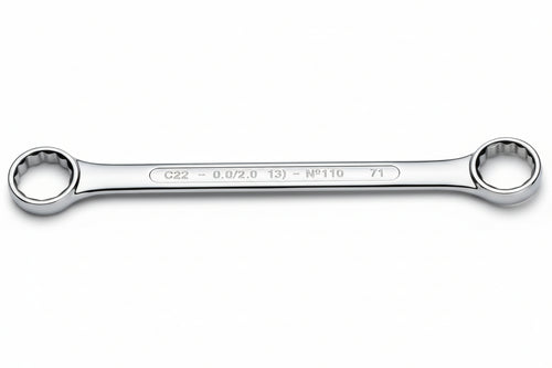 Chiave Poligonale Cromata Doppia Curva Mm.20X22