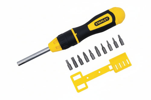 Giravite Magnetico A Cricchetto Con 10 Inserti (068010) Stanley
