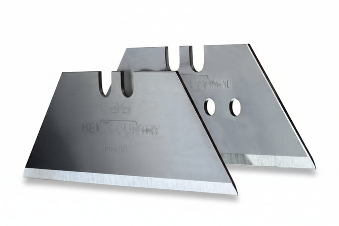 Lame Ricambio A Trapezio Grandi Per Coltelli E Raschietti Lama Con Fori Conf.10 Astucci Pz.10 ( 611916) Stanley