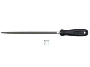 Lime Quadre Con Manico Plastica- - 8 Mm.200 Taglio Bastardo - 2 Pezzi