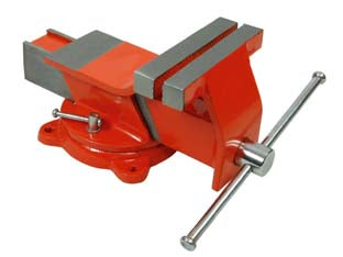 Morsa Da Banco Girevole In Acciaio Mm.125 Base Girevole Alte