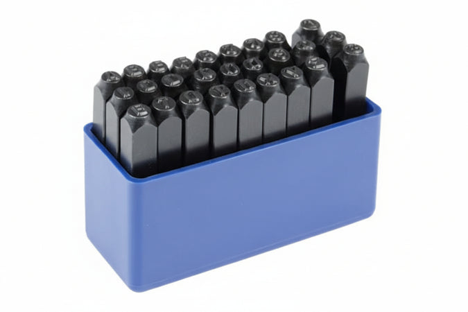 Punzoni In Acciaio Serie Da 27 Lettere Mm.3 Alte