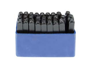 Punzoni In Acciaio Serie Da 27 Lettere Mm.5 Alte