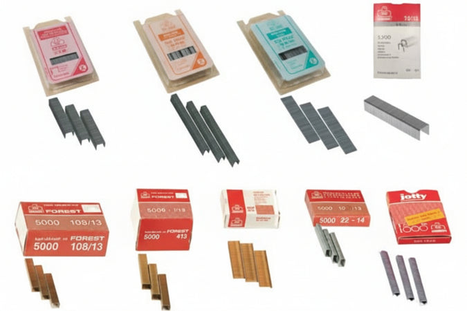 Punti E Chiodi Per Fissatrici- - 53/14 Mm.11,5X14 Zincato Scatole Da Pz.5.000 - 1 Scatola Maestri