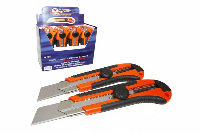 Cutter Mm.25 Professionale Con Bloccaggio A Rotella - 12 Pezzi Alte