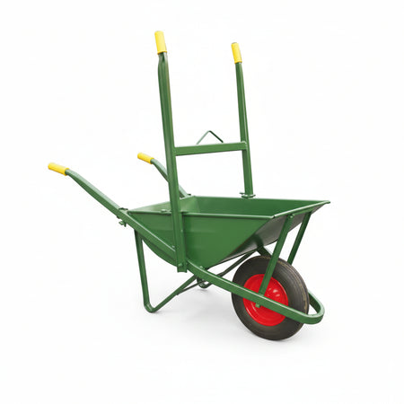 Carriola Per Edilizia Ribaltabile C/Vasca Verde Zincata Saldata Lt.75 Vasca Verde Zincata Saldata Lt.70 Spessore 14/10 Bpa