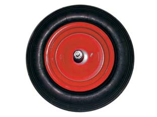 Ruota Per Carriola Pneumatica Perno Mm.12X260 Perno Mm.12X260, Interasse Mm.190 Alte