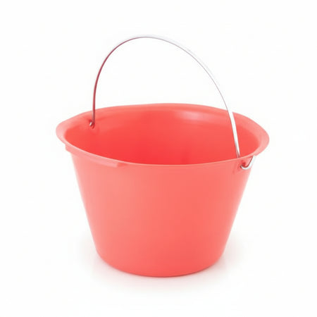 Caldarella Da Muratore Rossa- - Ø Cm.34 - Lt.8 - 10 Pezzi