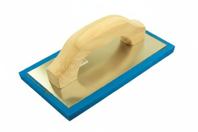 Frattone In Spugna Blu Manico Legno- - Cm.23,5X10,5 - 2 Pezzi Alte