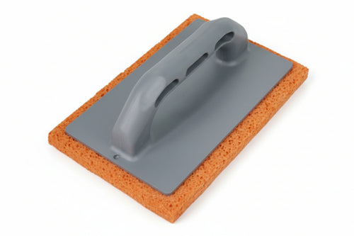 Frattone In Spugna Arancio Manico Plastica- - Cm.22X14 - 3 Pezzi