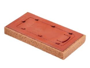 Ricambio Frattone Spugna Avana Con Attacco Rapido Art.336Ric Cm.17X34X4H. Raimondi