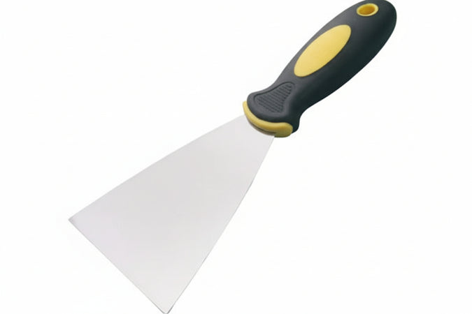 Spatole Con Manico Bi-Material Inox- - Mm.60 - 12 Pezzi Alte