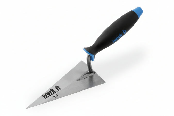 Cazzuolino Work-It Punta Acuta Manico In Gomma- - Mm.140 - 40728 - 12 Pezzi Ausonia