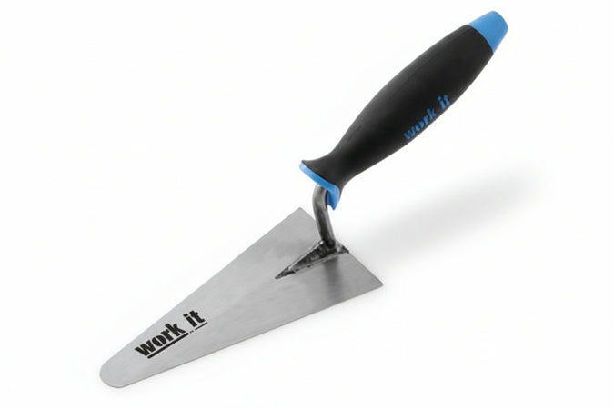 Cazzuolino Work-It Punta Tonda Manico In Gomma- - Mm.140 - 40720 - 12 Pezzi Ausonia