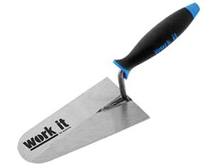 Cazzuola Work-It Punta Tonda Manico In Gomma- - Mm.180 - 40752 - 6 Pezzi Ausonia