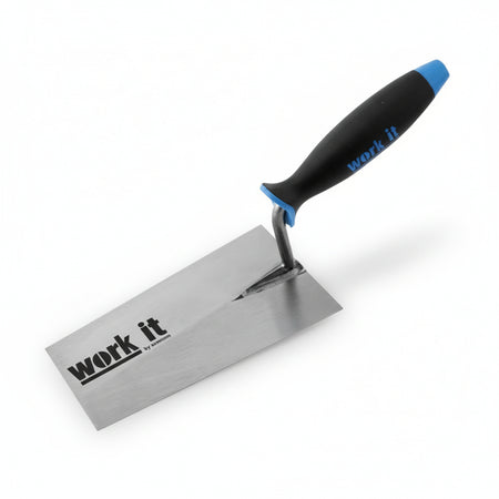 Cazzuola Work-It Punta Quadra Manico In Gomma- - Mm.200 - 40744 - 6 Pezzi Ausonia