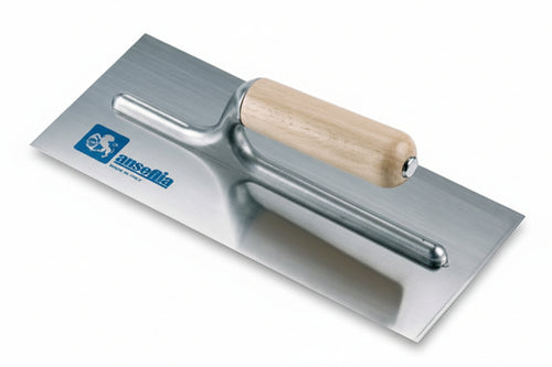 Frattone Per Stucco In Acciaio Con Manico In Legno- - Cm.24X10 - 42311 - 2 Pezzi Ausonia