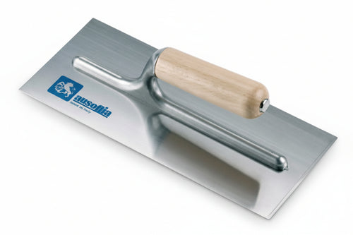 Frattone Per Stucco In Acciaio Con Manico In Legno- - Cm.28X12 - 42003 - 2 Pezzi Ausonia