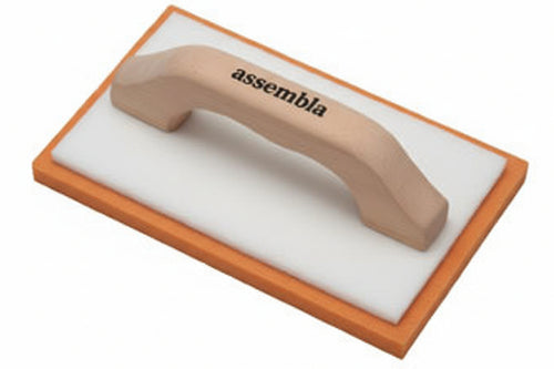 Frattone Gommaspugna Per Intonaco Base Alluminio E Manico In Legno- - Cm.21X14 - 42062 - 2 Pezzi Ausonia