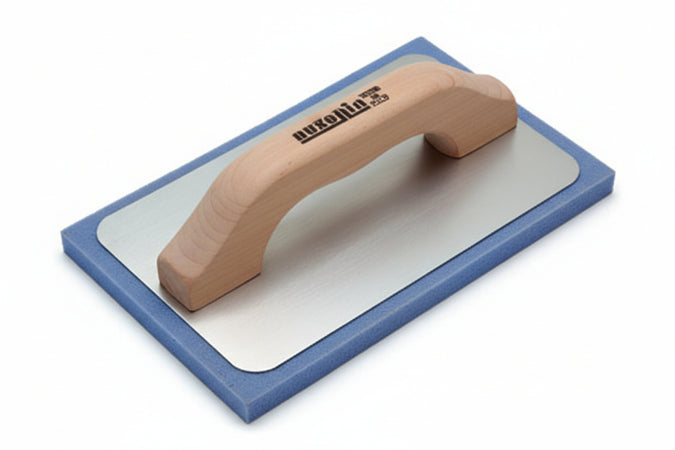 Frattone Gommaspugna Per Intonaco Base Alluminio E Manico In Legno- - Cm.21X14 - 42059 - 2 Pezzi Ausonia