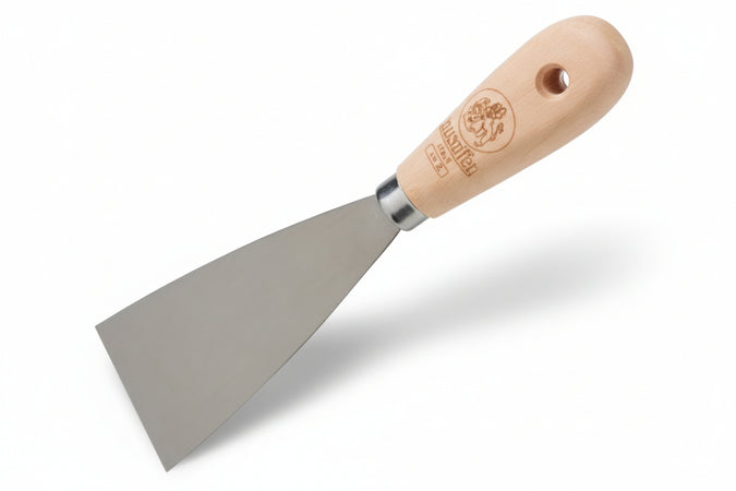 Spatole Professionali Fusion Manico In Legno Per Stucco- - Mm.80 - 53993 - 12 Pezzi Ausonia