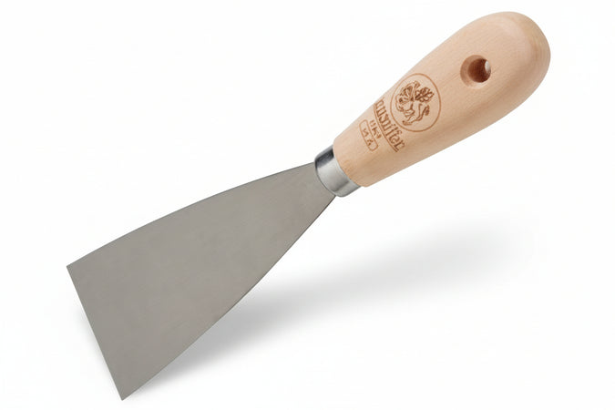 Spatole Professionali Fusion Manico In Legno Per Stucco- - Mm.100 - 53997 - 12 Pezzi Ausonia