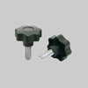 Volantino Con Perno Filettato Ø 40 Mm - Perno M. 6 - 50 Pezzi