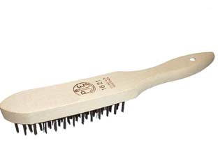 Spazzola Acciaio Con Manico Curvo- - 5 Ranghi Art.1621 - 12 Pezzi Pavan