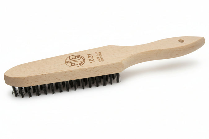 Spazzola Acciaio Con Manico Dritto Art.1631- - 5 Ranghi - 4 Pezzi Pavan