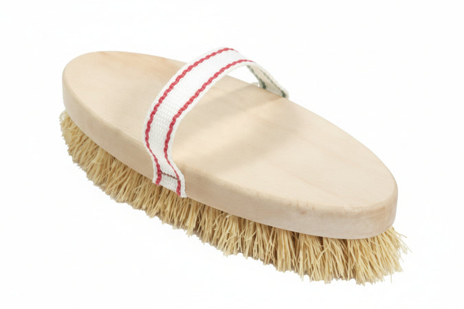 Spazzola Bruscone Ovale In Trebbia Naturale- - Mm.220X95X50H. - 3 Pezzi