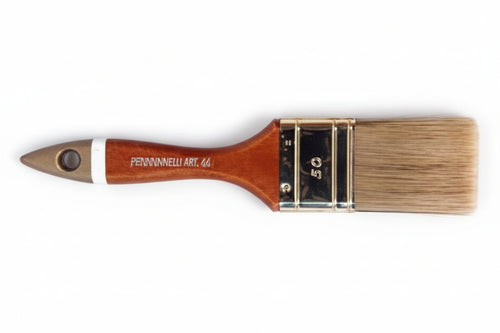 Pennellesse Setola Bionda Professionale Manico Legno- - Mm.40X14X59 - 12 Pezzi Feudo