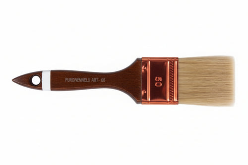 Pennellesse Setola Bionda Professionale Manico Legno- - Mm.50X15X61 - 12 Pezzi Feudo