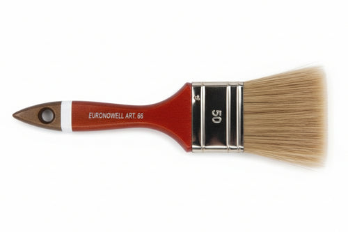 Pennellesse Setola Bionda Professionale Manico Legno- - Mm.70X16X67 - 12 Pezzi Feudo