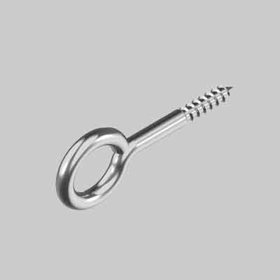 Occhiolo A Vite Inox 5X52 Mm (Ø 12 Mm) - 50 Pezzi