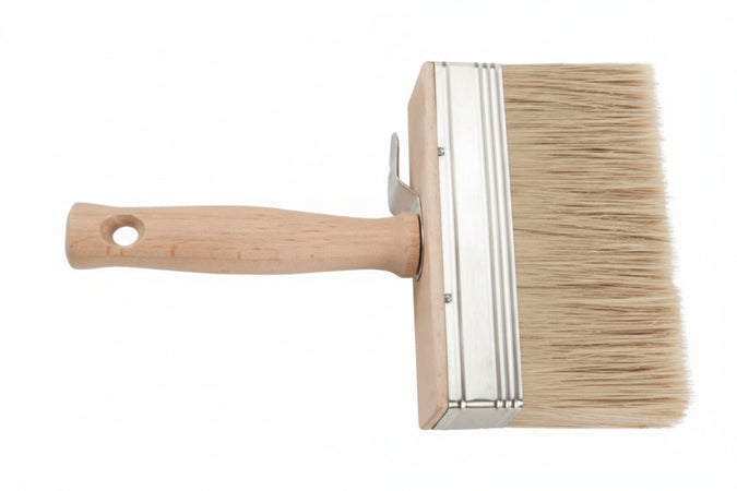 Plafoncino Setola Bionda Manico Legno- - Mm.100X30 - 12 Pezzi Feudo