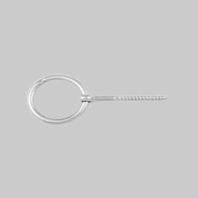 Vite Per Legno Con Anello Inox 6X60 Mm (Ø 6 Mm) - 10 Pezzi