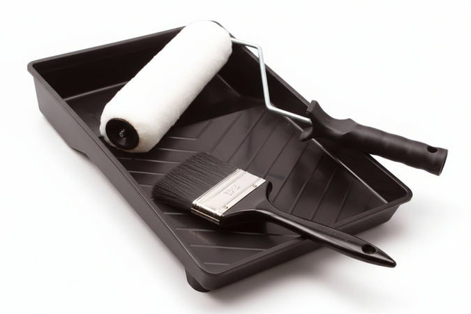 Set Rullo Con Bacinella Per Pitture Murali Diametro Rullo Cm.3,7 Dimensioni Cm.22X25X32,5H. Feudo