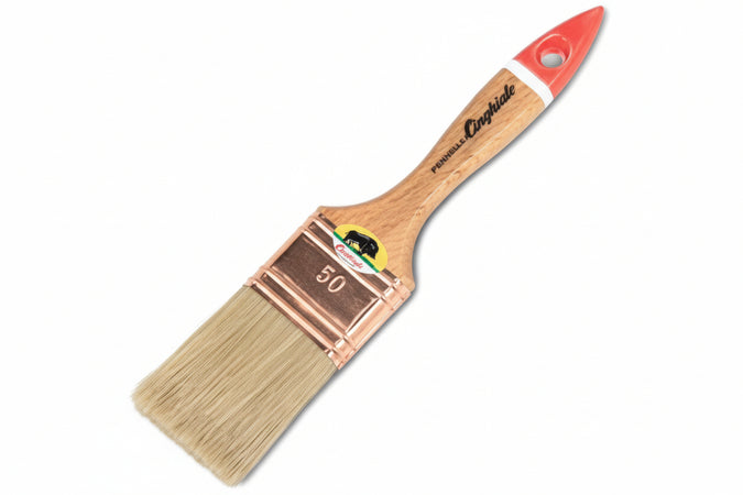 Pennellessa Setola Bionda Ghiera Ramata Serie 537- - Mm.40 - 12 Pezzi Cinghiale